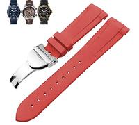 KCHSRKHXC Bande de montre en caoutchouc naturel 20 mm 22 mm spécial pour Tudor Black Bay 1958 39 mm 41 mm GMT Pin Pelagos/Boucotte pliante