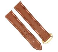 KCHSRKHXC Bande de montre en cuir pour oméga 300/150 Broupe de montre marron noir