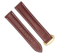 KCHSRKHXC Bande de montre en cuir pour oméga 300/150 Broupe de montre marron noir