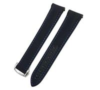 KCHSRKHXC Bandons de monator de 20 mm Toile en cuir Bottom Watch Bandin pour Omega 300 AT150 Planet Ocean Nylon Watch Strap Man Woman