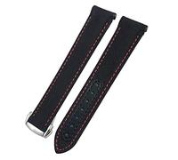 KCHSRKHXC Bandons de monator de 20 mm Toile en cuir Bottom Watch Bandin pour Omega 300 AT150 Planet Ocean Nylon Watch Strap Man Woman