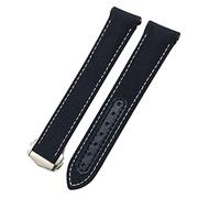 KCHSRKHXC Bandons de monator de 20 mm Toile en cuir Bottom Watch Bandin pour Omega 300 AT150 Planet Ocean Nylon Watch Strap Man Woman