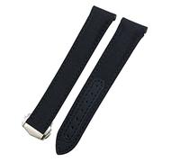 KCHSRKHXC Bandons de monator de 20 mm Toile en cuir Bottom Watch Bandin pour Omega 300 AT150 Planet Ocean Nylon Watch Strap Man Woman