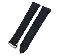 KCHSRKHXC Bandons de monator de 20 mm Toile en cuir Bottom Watch Bandin pour Omega 300 AT150 Planet Ocean Nylon Watch Strap Man Woman