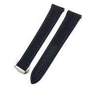 KCHSRKHXC Bandons de monator de 20 mm Toile en cuir Bottom Watch Bandin pour Omega 300 AT150 Planet Ocean Nylon Watch Strap Man Woman