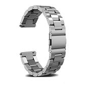 KCHSRKHXC Bracelet de montre en acier inoxydable 18 mm, 20 mm, 22 mm, Black, Standard, Standard