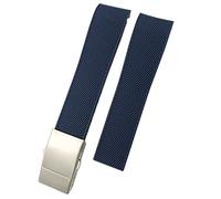 KCHSRKHXC Bracelet de montre étanche en silicone 22 mm Bleu Oyster pour HydroConquest L3 Conquest Bracelet de rechange, 21mm, Standard, Standard