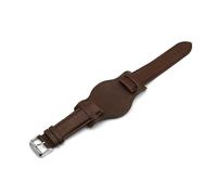 KCHSRKHXC Bracelet de montre vintage en cuir véritable 18 mm, 20 mm, 22 mm, avec mat, noir, marron, café, 20 mm, Standard, Standard