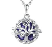 KCHSRKHXC Collier arbre de vie harmonie 18Mm, carillon de grossesse, appel d'ange, bijoux Bola musicaux pour femmes, cadeau avec pour vous, nouvelle collection 2025