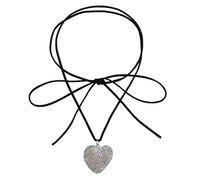 KCHSRKHXC Collier Couleur coeur Tempérament féminin Velvets Corde Chaîne de la clavicule Coréen Student Ajustement Jewelry