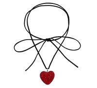 KCHSRKHXC Collier Couleur coeur Tempérament féminin Velvets Corde Chaîne de la clavicule Coréen Student Ajustement Jewelry