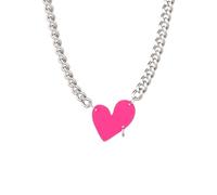 KCHSRKHXC collier noir rose coeur femelle tempérament chaîne de la clavicule