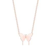 KCHSRKHXC Collier papillon en or délicat mignon petit pendentif collier pour femmes cadeau de bijoux personnalisé - traitement de mode en or rose