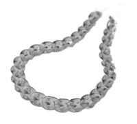 KCHSRKHXC Colliers pendants Nouveaux colliers de serrure en chaîne noire en acrylique pour hommes femmes bijoux de mode à boucle longue hip hop (couleur: moyen)