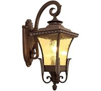 KCHSRKHXC E26 Prise de lampe extérieure Lantern Lantern Metal Sconce pour la porte d'entrée Salon étanche