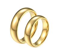KCHSRKHXC Engraved Wedding Band Engagement Rings Men and Women,His and Hers Tungsten Rings 6MM Ring with Polished Round Wedding Rings Couple