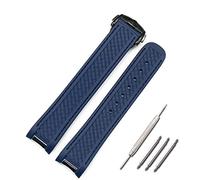 KCHSRKHXC for Omega Hippocampus 300 AT150 8900meters Marine Rubber Butterfly Buckle Watch Band 20mm Silicone Strap (Color : Style B4, Size : 20mm)