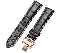 KCHSRKHXC For Original Watch Genuine Leather Strap Male Butterfly Buckle And Female