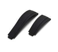 KCHSRKHXC For Rubber Watch Strap 20mm，21mm with silver buckle bands