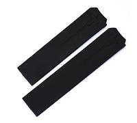 KCHSRKHXC for T-Touch T013 T047 20mm Soft Silicone Rubber Watch Band Black Orange Sport Waterproof Watch Strap T091 T013420A (Color : Black-No Buckle, Size : 20mm)