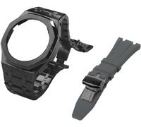 KCHSRKHXC Gen 5 Metal Watch Case Bezel Strap+Fluororubber Watch Band Combination Set，For GA2100 GA2110 GAB2100 GM2100 Mod Kit for Watch Full