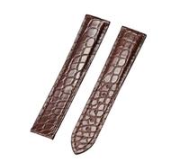 KCHSRKHXC Genuine Leather Band Alligator For Omega 300,300M,600,007 Watch Strap 18mm To 24mm Crocodile Leather Strap For Men's And Women's
