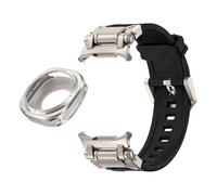 KCHSRKHXC Huile métallique Sangle de fluororubber pour Galaxy Watch 7 Ultra 47 mm de protection en métal Bracelet sport pour Galaxy Ultra 47mm FKM Watch Bands