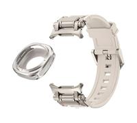 KCHSRKHXC Huile métallique Sangle de fluororubber pour Galaxy Watch 7 Ultra 47 mm de protection en métal Bracelet sport pour Galaxy Ultra 47mm FKM Watch Bands