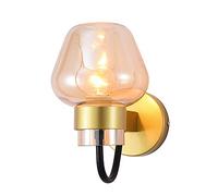KCHSRKHXC Lampe murale, lampe murale en verre D Métalque Éclairage d'intérieur, lampes murales géométriques modernes Lautres de chevet de chambre