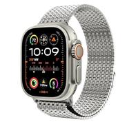KCHSRKHXC Mesh Loop Stainless Steel Magnetic Clasp Band For BAND Ultra 2 49MM Series 10/9/8/7/6/SE/5/4/3/2 38/40/41MM 42/44/45/49mm S10 42MM 46MM Watch Strap