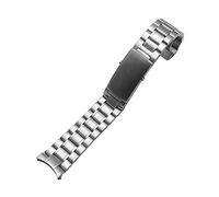KCHSRKHXC Montre de remplacement en acier inoxydable solide Bracelet à libération rapide respirant 18 mm 20 mm 22 mm argent, 5Beads Silvery, Standard, Standard
