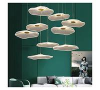 KCHSRKHXC Pendantlight, lustres à LED, luxe moderne luxe luxuelle Lotus Leaf acrylique ombre escalier