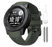 KCHSRKHXC Pour l'instinct 2 Watchband Instinct 2 Solar Solar Broupeau de Remplacement de silicone doux SILICONE SILICONE COMPATIBLE AVEC INSTIND 2 SOLAR TACTICAL (ORANGE)