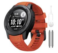 KCHSRKHXC Pour l'instinct 2 Watchband Instinct 2 Solar Solar Broupeau de Remplacement de silicone doux SILICONE SILICONE COMPATIBLE AVEC INSTIND 2 SOLAR TACTICAL (ORANGE)