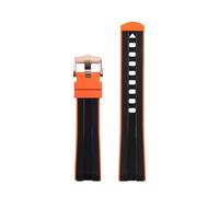 KCHSRKHXC Pour l'univers Omega 300 007 EXINE CURVE FLUOR FLUOR SILICONE WATCHBAND 20 mm STRAP SOFT STRAP MEN Remplacement
