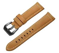KCHSRKHXC Remplacement des bandes de montre 18/20 / 22/24 mm Sobile de montre en cuir givrée épaissie pour hommes avec boucle d'épingle lourde (brun-noir, 18 mm)