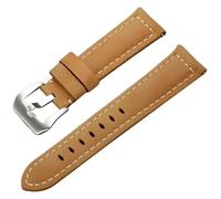 KCHSRKHXC Remplacement des bandes de montre 18/20 / 22/24 mm Sobile de montre en cuir givrée épaissie pour hommes avec boucle d'épingle lourde (brun-noir, 18 mm)