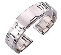 KCHSRKHXC Sangle de montre 18 20 22 22 mm Bandon de montre Bracelet en acier inoxydable solide Bracelet en argent en or noir Bandons de montre de montres