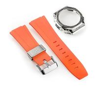 KCHSRKHXC Third generation rubber strap carved stainless steel watch cover for GA2100 retrofit and upgrade DIY watch strap