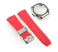 KCHSRKHXC Third generation rubber strap carved stainless steel watch cover for GA2100 retrofit and upgrade DIY watch strap