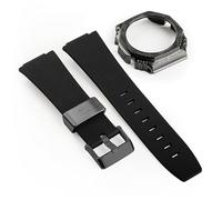 KCHSRKHXC Third generation rubber strap carved stainless steel watch cover for GA2100 retrofit and upgrade DIY watch strap