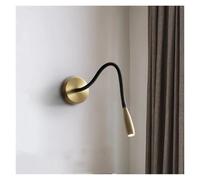 KCHSRKHXC Tous les lampes murales en cuivre lampe murale minimaliste moderne pour étude de chambre à coucher LED LECTURE LECTURE LECTURES SALLOGNES MIRMOR MIRMOR LEIL