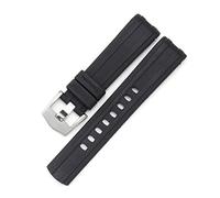 KCHSRKHXC Watch Band For Omega 007 PLANET OCEAN AT150 Pin Buckle Silicone Watch Strap Watch Accessories Rubber Watch Bracelet