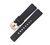KCHSRKHXC Watch Band For Omega 007 PLANET OCEAN AT150 Pin Buckle Silicone Watch Strap Watch Accessories Rubber Watch Bracelet