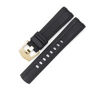 KCHSRKHXC Watch Band For Omega 007 PLANET OCEAN AT150 Pin Buckle Silicone Watch Strap Watch Accessories Rubber Watch Bracelet