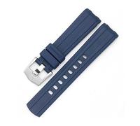 KCHSRKHXC Watch Band For Omega 007 PLANET OCEAN AT150 Pin Buckle Silicone Watch Strap Watch Accessories Rubber Watch Bracelet