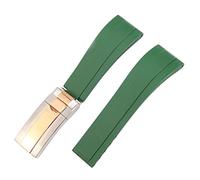 KCHSRKHXC WatchBand For YachtMaster Silicone Waterproof Watch Strap Accessories Rubber Bracelet Chain Buckle With Logo