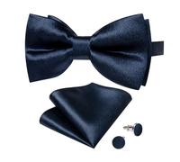 KCHYCV Men's Tie & Cufflinks Set Premium Silk Tie with Pocket Square & Cufflinks Elegant Mens Accessories Gift Set for Formal Weddings & Business Classic Design with Patterns(LDLH7194)