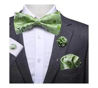 KCHYCV Men's Tie & Cufflinks Set Premium Silk Tie with Pocket Square & Cufflinks Elegant Mens Accessories Gift Set for Formal Weddings & Business Classic Design with Patterns(LH0515-027)