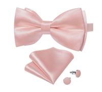 KCHYCV Men's Tie & Cufflinks Set Premium Silk Tie with Pocket Square & Cufflinks Elegant Mens Accessories Gift Set for Formal Weddings & Business Classic Design with Patterns(LDLH7204)